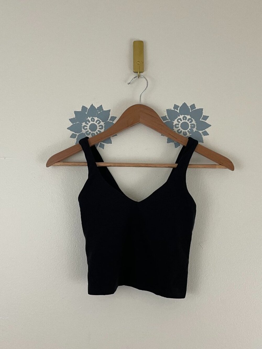 Lululemon Align Cropped Yoga Tank Top in Black Size 0